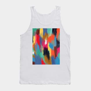 Color blast abstract oil painting Tank Top